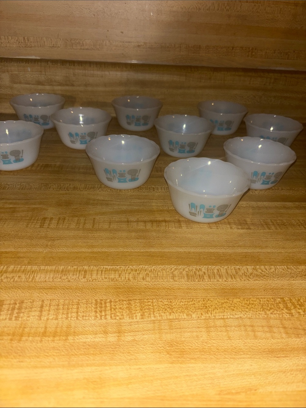 Vintage Royal Chin Blue Heaven Custard Dishes